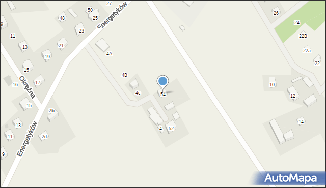 Kiełpino, Energetyków, 54, mapa Kiełpino