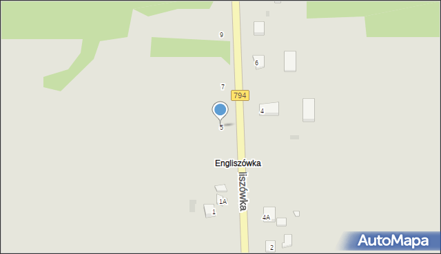 Pilica, Engliszówka, 5, mapa Pilica