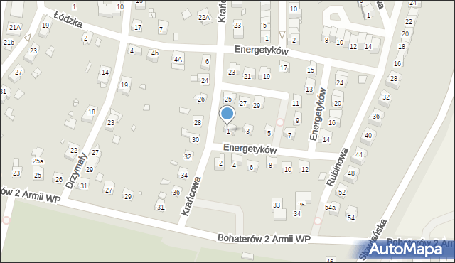 Zgorzelec, Energetyków, 1, mapa Zgorzelec