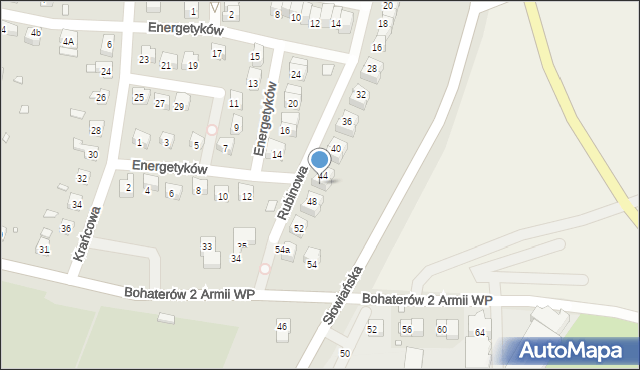 Zgorzelec, Energetyków, 46, mapa Zgorzelec