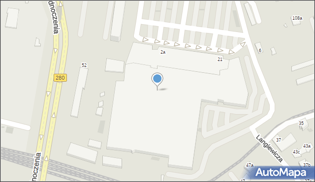 Zielona Góra, Energetyków, 2a, mapa Zielona Góra