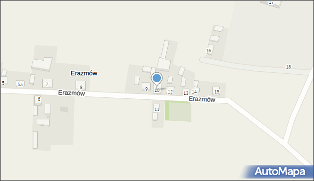 Erazmów, Erazmów, 10, mapa Erazmów