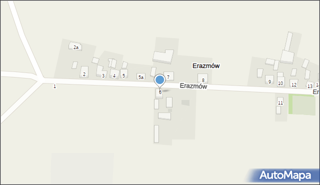 Erazmów, Erazmów, 6, mapa Erazmów