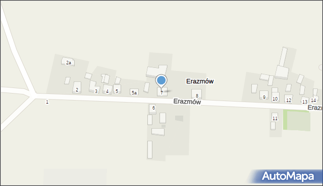 Erazmów, Erazmów, 7, mapa Erazmów