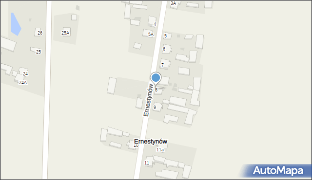 Ernestynów, Ernestynów, 8, mapa Ernestynów