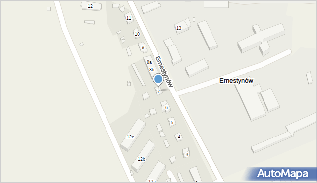 Ernestynów, Ernestynów, 7, mapa Ernestynów