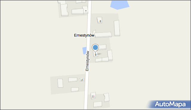 Ernestynów, Ernestynów, 9, mapa Ernestynów