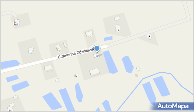 Sulnowo, Erdmanna Zdzisława, 10, mapa Sulnowo