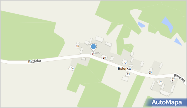 Esterka, Esterka, 17, mapa Esterka