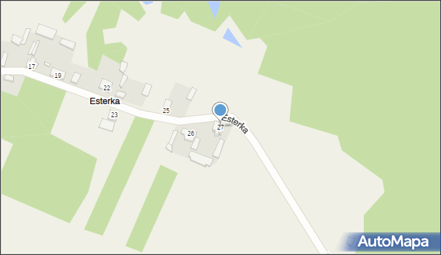 Esterka, Esterka, 27, mapa Esterka