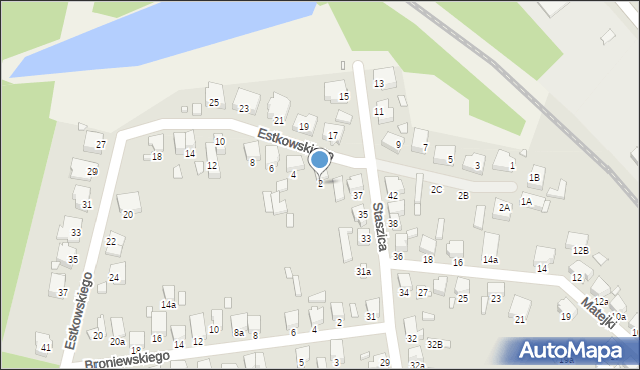 Jarocin, Estkowskiego Ewarysta, 2, mapa Jarocin