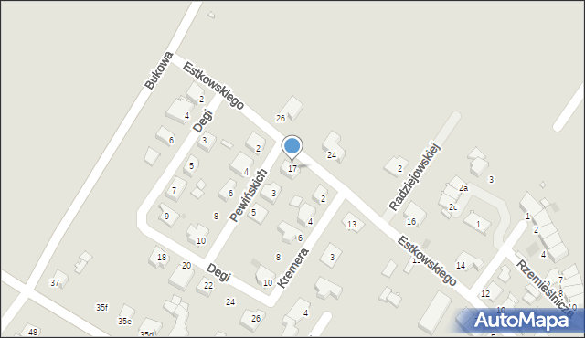 Środa Wielkopolska, Estkowskiego Ewarysta, 17, mapa Środa Wielkopolska