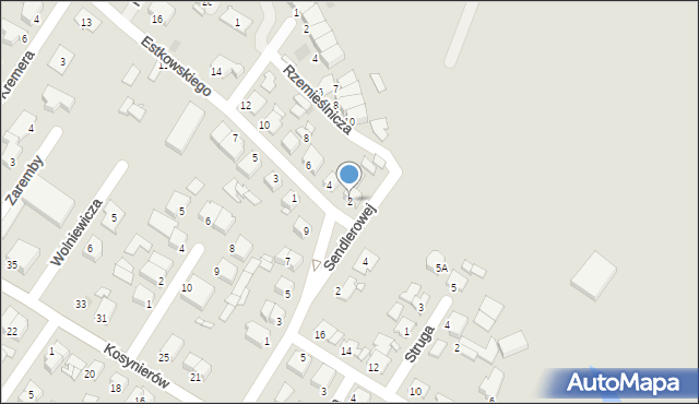 Środa Wielkopolska, Estkowskiego Ewarysta, 2, mapa Środa Wielkopolska