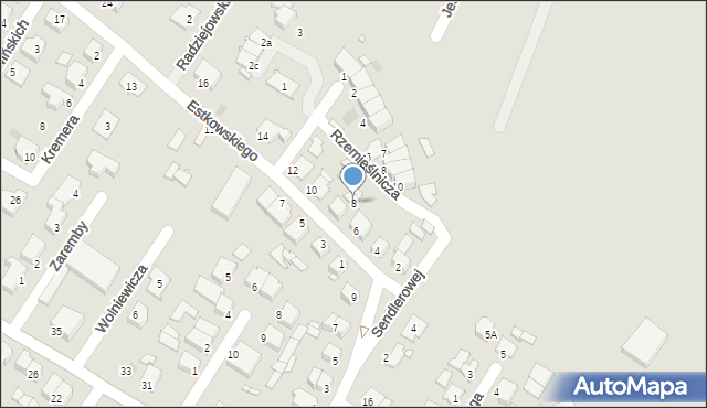 Środa Wielkopolska, Estkowskiego Ewarysta, 8, mapa Środa Wielkopolska