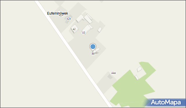 Eufeminów, Eufeminów, 44, mapa Eufeminów