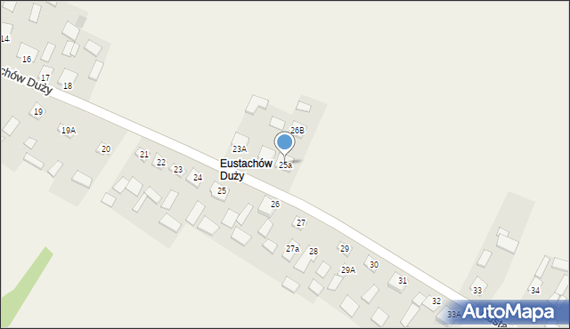 Eustachów, Eustachów Duży, 26A, mapa Eustachów