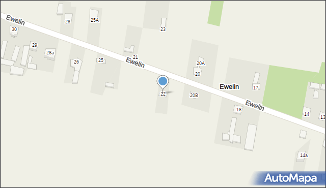 Ewelin, Ewelin, 22, mapa Ewelin