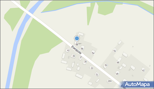 Ewopole, Ewopole, 58, mapa Ewopole