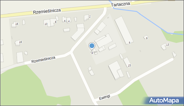 Zalewo, Ewingi, 4, mapa Zalewo