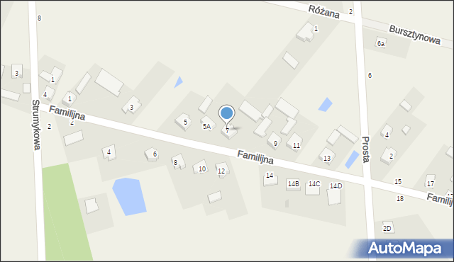 Aleksandrówka, Familijna, 7, mapa Aleksandrówka