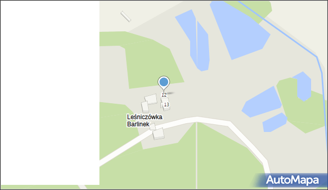 Barlinek, Fabryczna, 12, mapa Barlinek