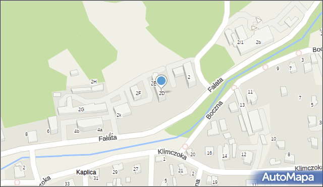 Bystra, Fałata Juliana, 2D, mapa Bystra