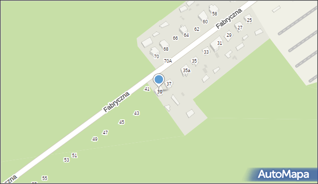 Czeremcha, Fabryczna, 39, mapa Czeremcha