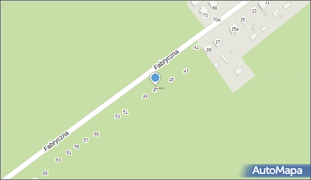 Czeremcha, Fabryczna, 47, mapa Czeremcha