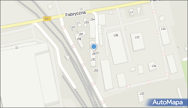 Dobre Miasto, Fabryczna, 15I, mapa Dobre Miasto