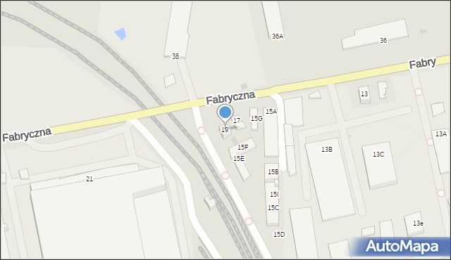 Dobre Miasto, Fabryczna, 19, mapa Dobre Miasto