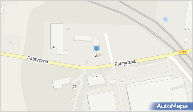 Dobre Miasto, Fabryczna, 40, mapa Dobre Miasto