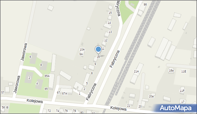 Dobroszyce, Fabryczna, 10, mapa Dobroszyce