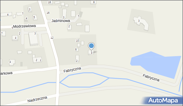 Dobrzyniewo Fabryczne, Fabryczna, 1, mapa Dobrzyniewo Fabryczne