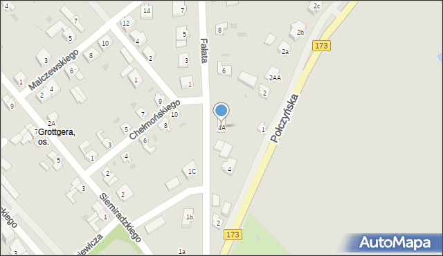 Drawsko Pomorskie, Fałata Juliana, 4A, mapa Drawsko Pomorskie