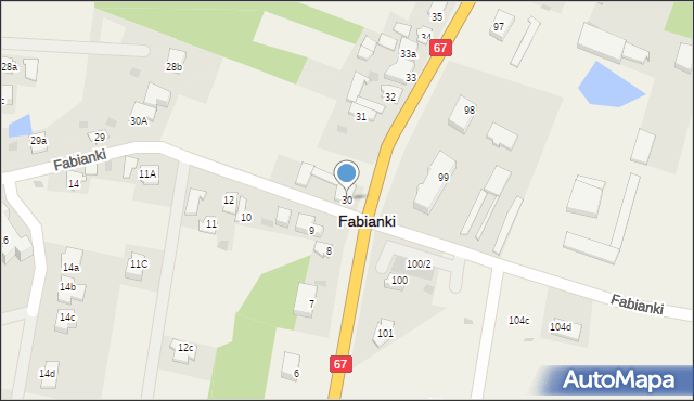 Fabianki, Fabianki, 30, mapa Fabianki