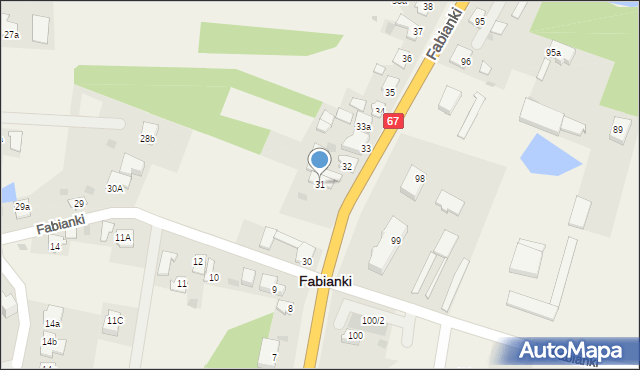 Fabianki, Fabianki, 31, mapa Fabianki