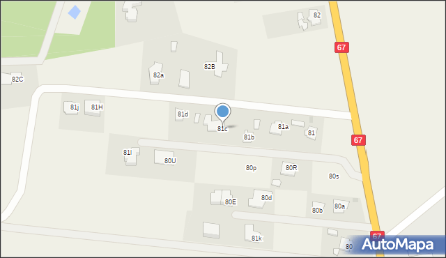 Fabianki, Fabianki, 81c, mapa Fabianki