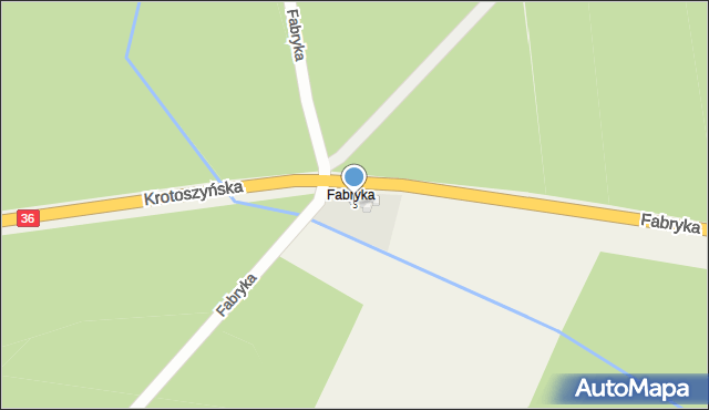 Fabryka, Fabryka, 3, mapa Fabryka