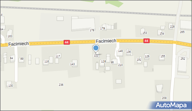 Facimiech, Facimiech, 122, mapa Facimiech