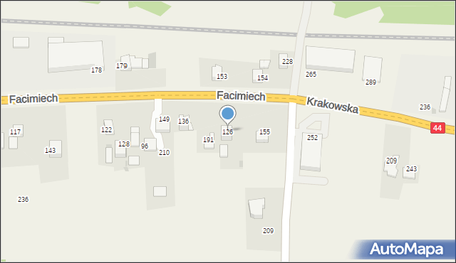 Facimiech, Facimiech, 126, mapa Facimiech