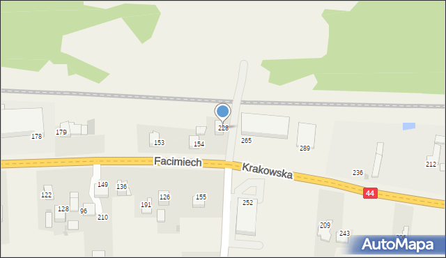 Facimiech, Facimiech, 228, mapa Facimiech