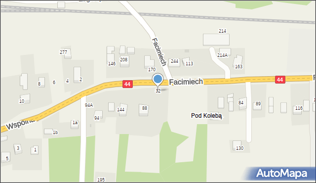 Facimiech, Facimiech, 32, mapa Facimiech