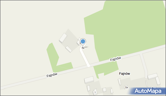 Fajnów, Fajnów, 6a, mapa Fajnów