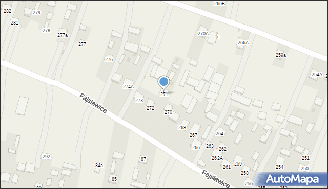 Fajsławice, Fajsławice, 271, mapa Fajsławice