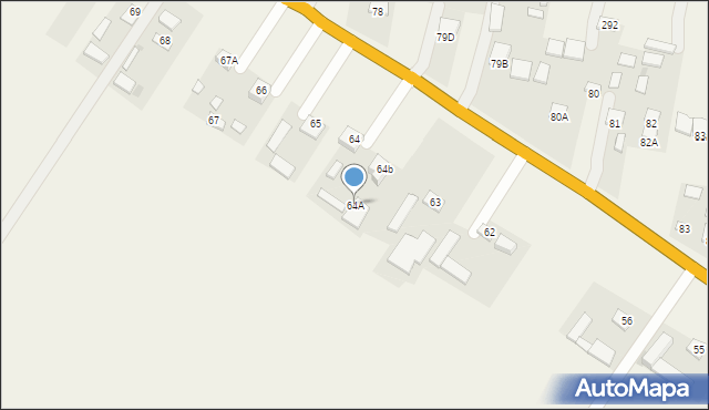 Fajsławice, Fajsławice, 64A, mapa Fajsławice