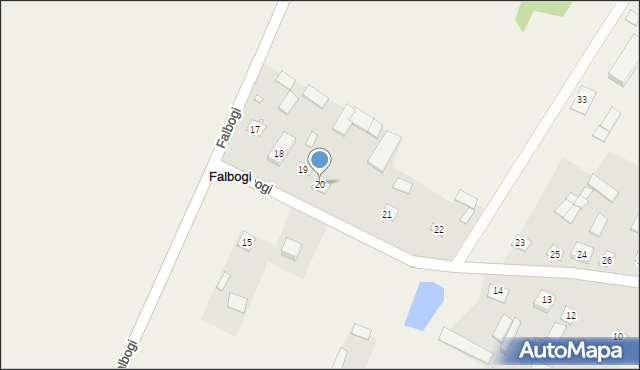 Falbogi, Falbogi, 20, mapa Falbogi