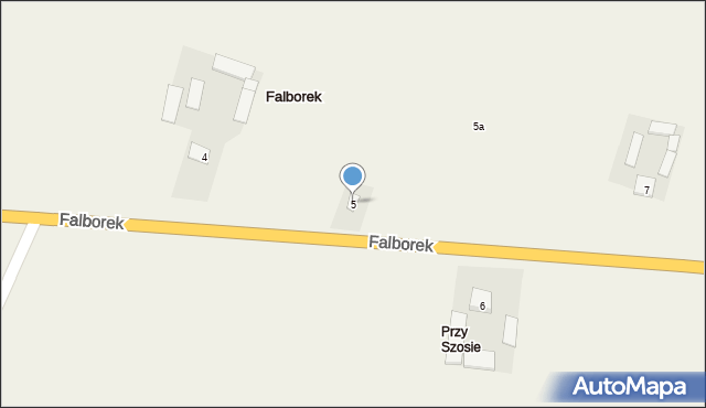 Falborek, Falborek, 5, mapa Falborek
