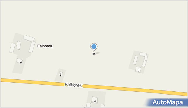 Falborek, Falborek, 5a, mapa Falborek