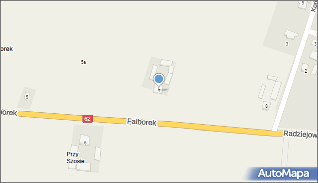 Falborek, Falborek, 7, mapa Falborek