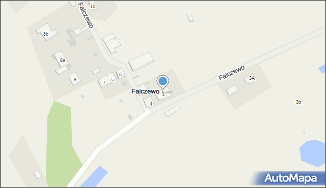 Falczewo, Falczewo, 3, mapa Falczewo